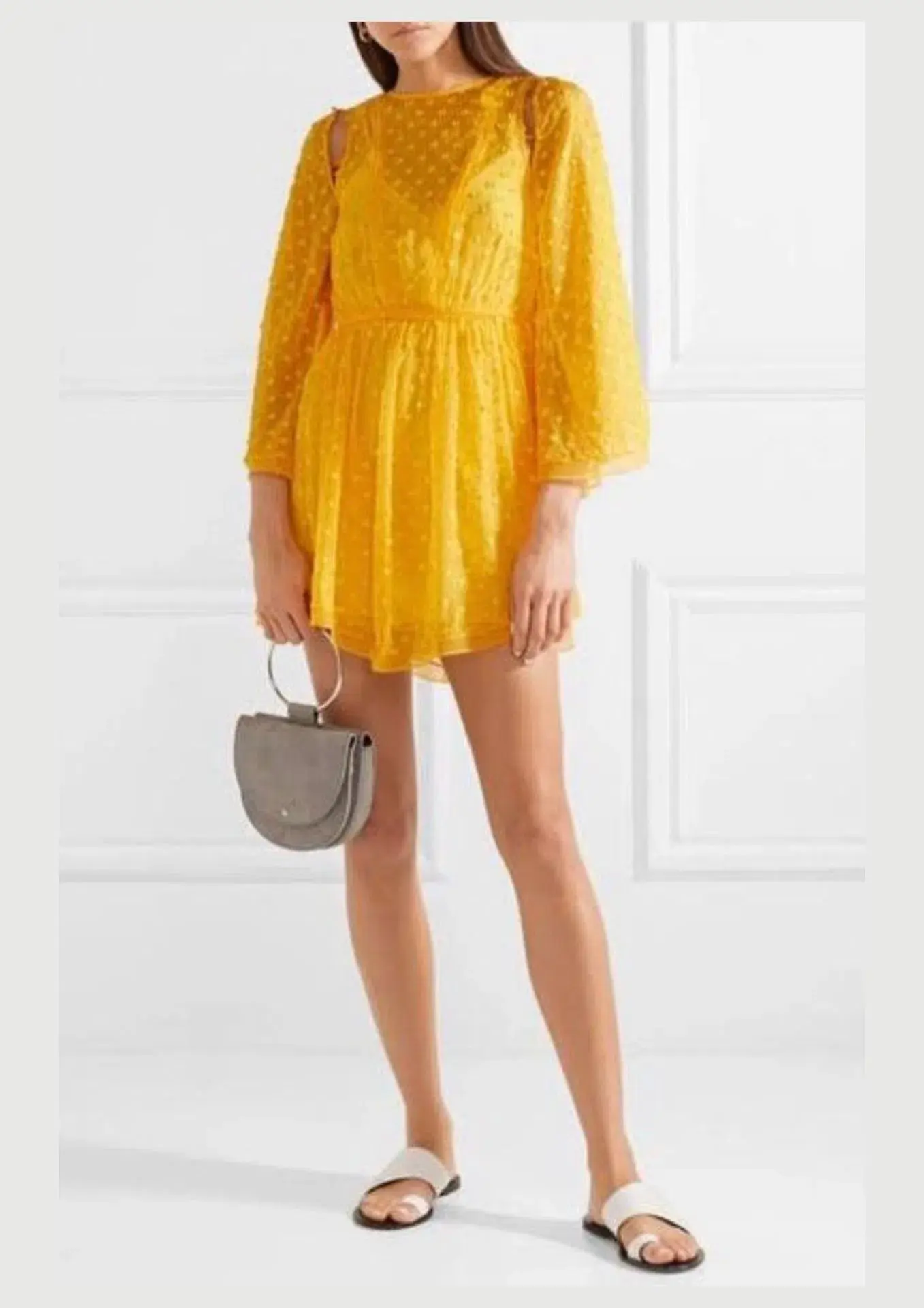 Alice McCall Gidget Mini Dress Yellow Size 12 - Image 1