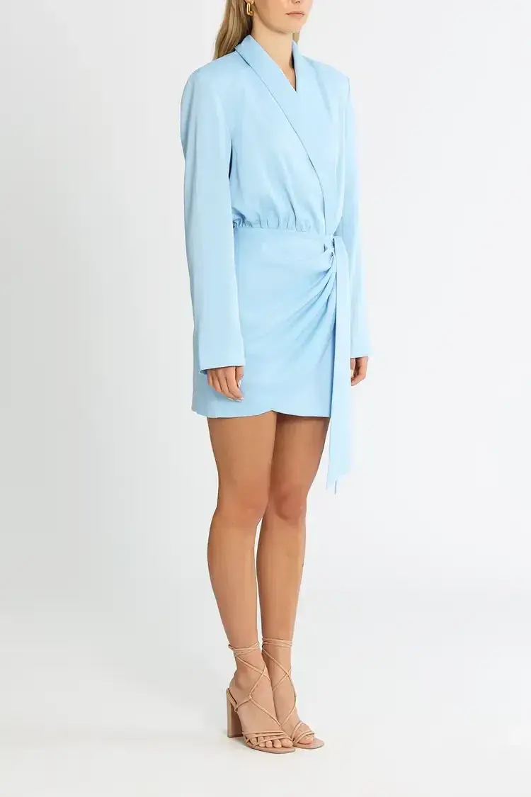 MISHA Azera Mini Dress Blue Bell Size 10/M - Image 2