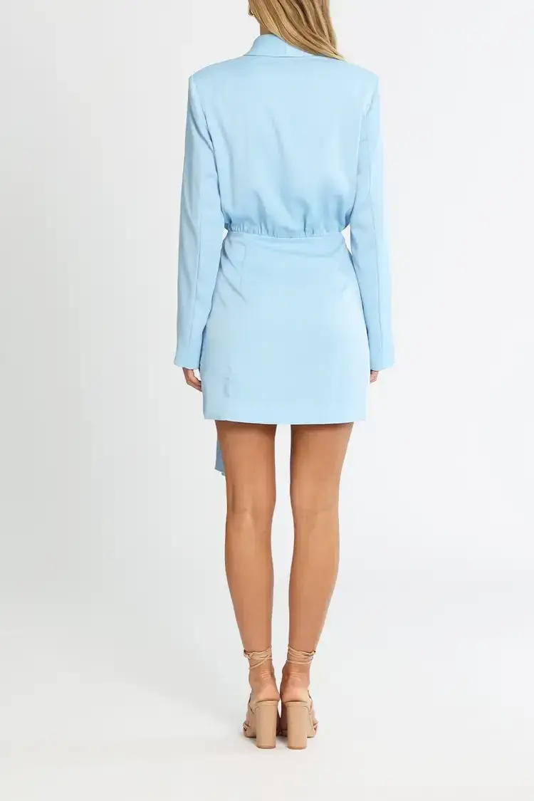 MISHA Azera Mini Dress Blue Bell Size 10/M - Image 3