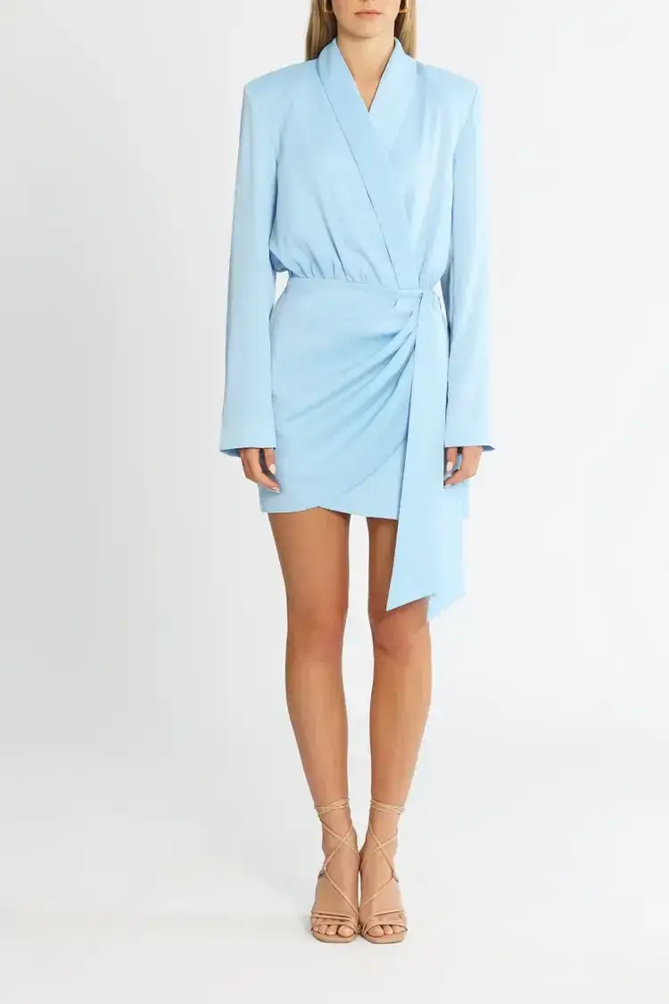 MISHA Azera Mini Dress Blue Bell Size 10/M - Image 1