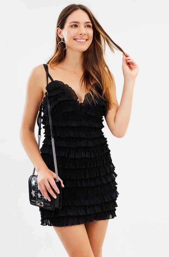 Mossman ‘Hunters and Gatherers’ Black Dress Size 10 - Image 1