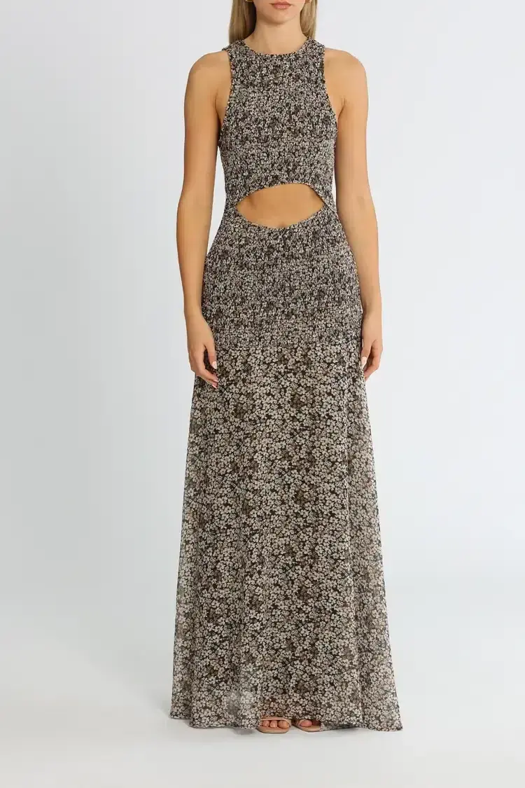 MISHA Hermione Maxi Dress Meadow Floral Size 10/M - Image 1