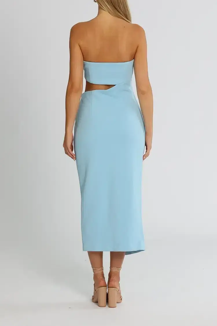 MISHA Medora Midi Dress Powder Blue Size 14 - Image 3