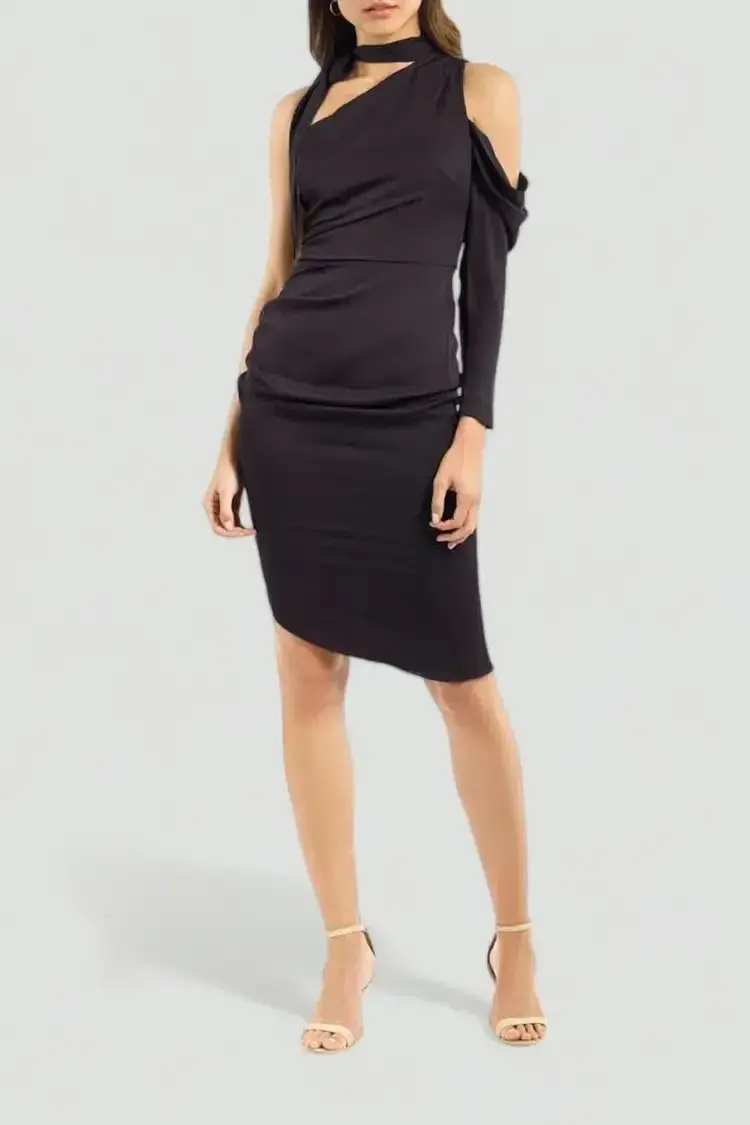 Milly Coleen Dress in Black Size 6 - Image 4