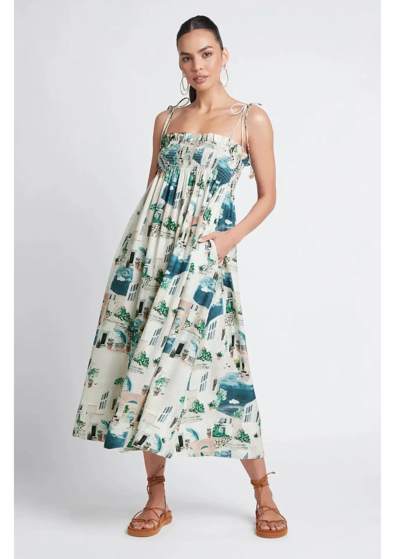 Sheike Vacation Resort Dress Multi Size 6 - Image 1
