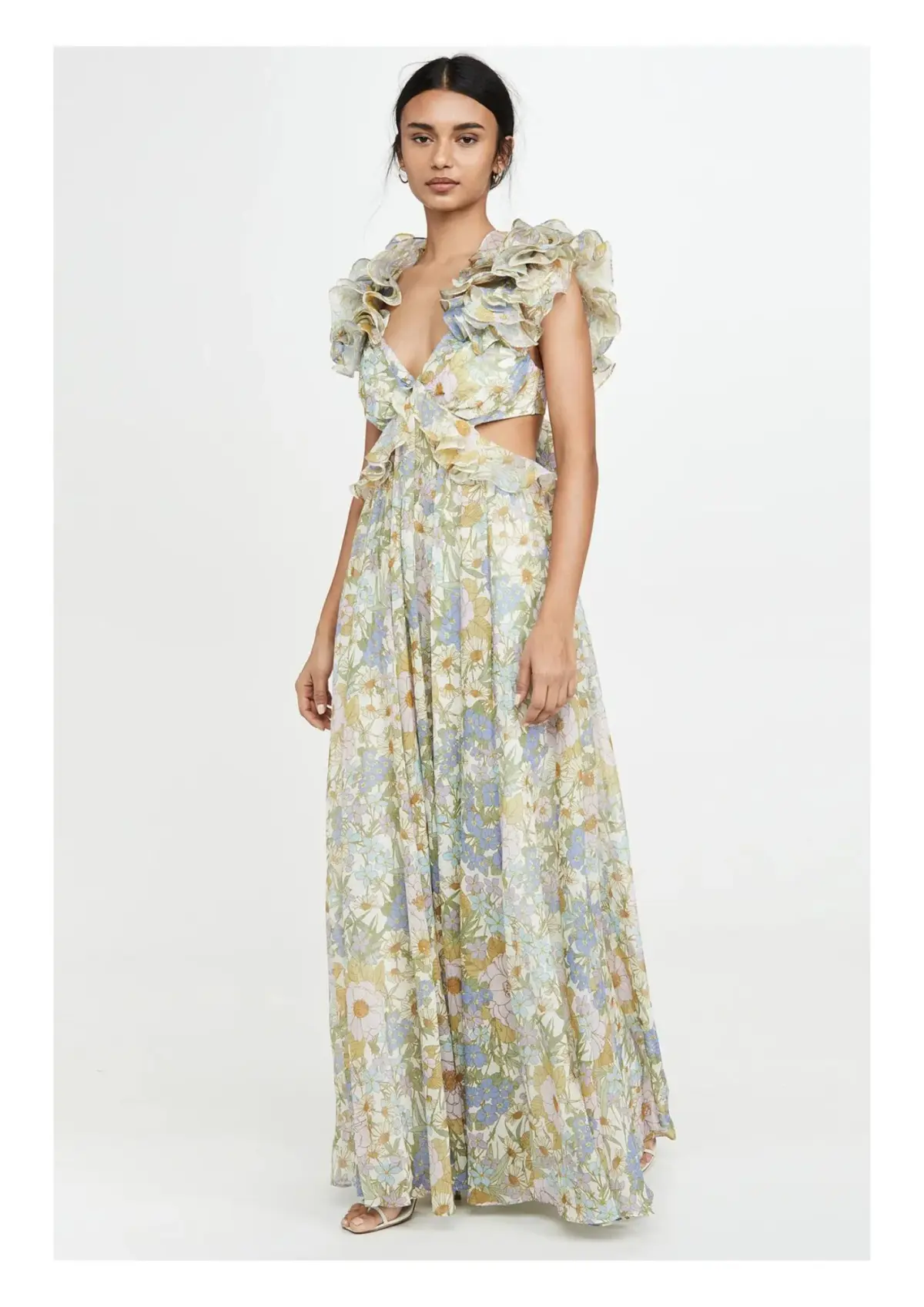 Zimmerman Super Eight Ruffle Gown Floral Size 0 / AU 8 - Image 1