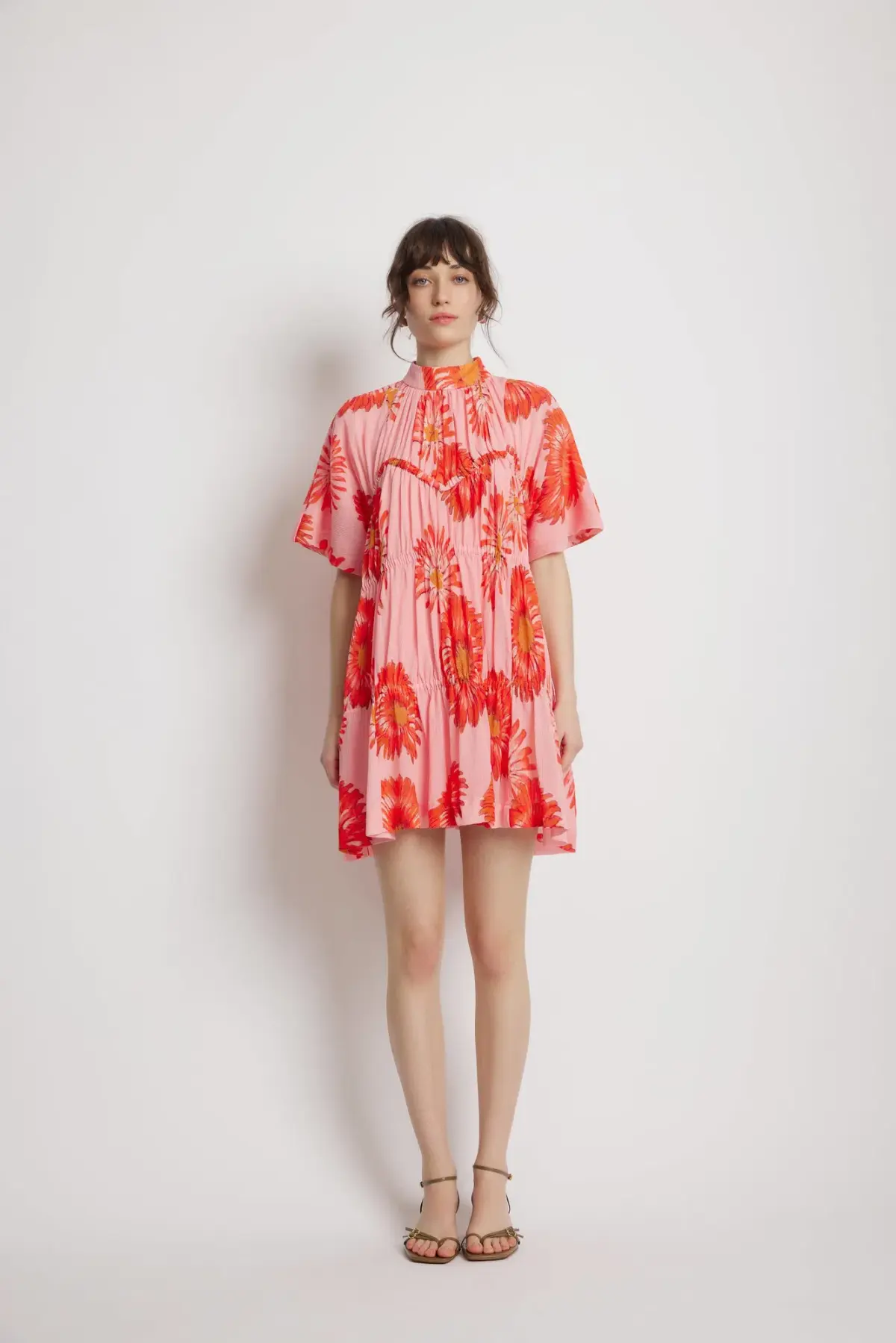 Sunset Lover Wildfire Babydoll Dress Wildflower Print Size AU 10 - Image 1