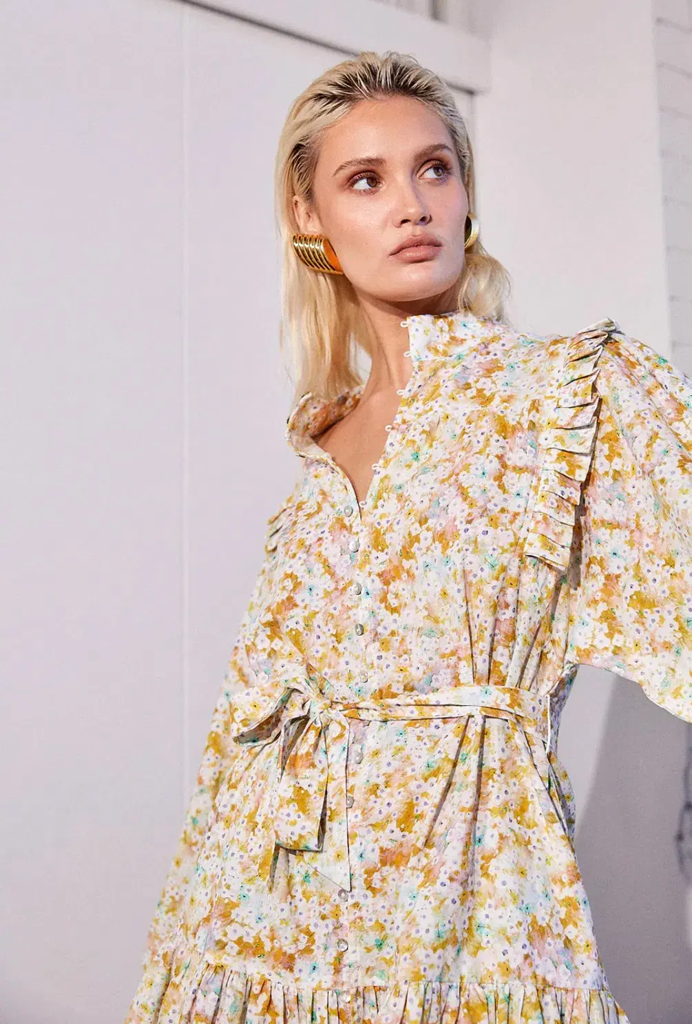 La Bohème Girls Lourdes Mini Dress Zima Floral Size AU 10 - Image 3