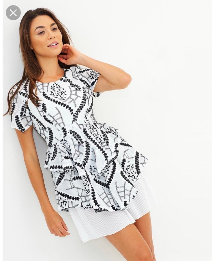 Mossman Climbing vine mini dress size 12 - Image 2