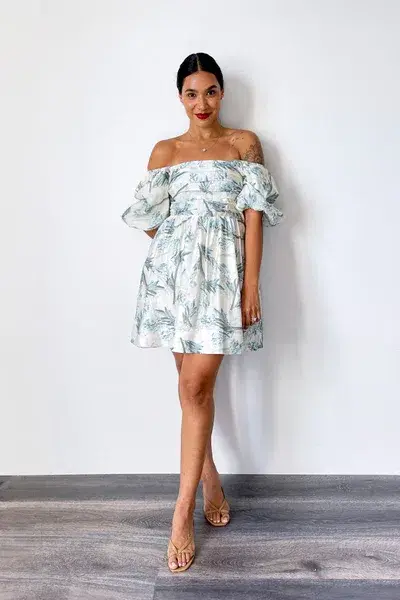 Lakeyo Navo Mini Dress Print Size L / AU 12 - Image 2