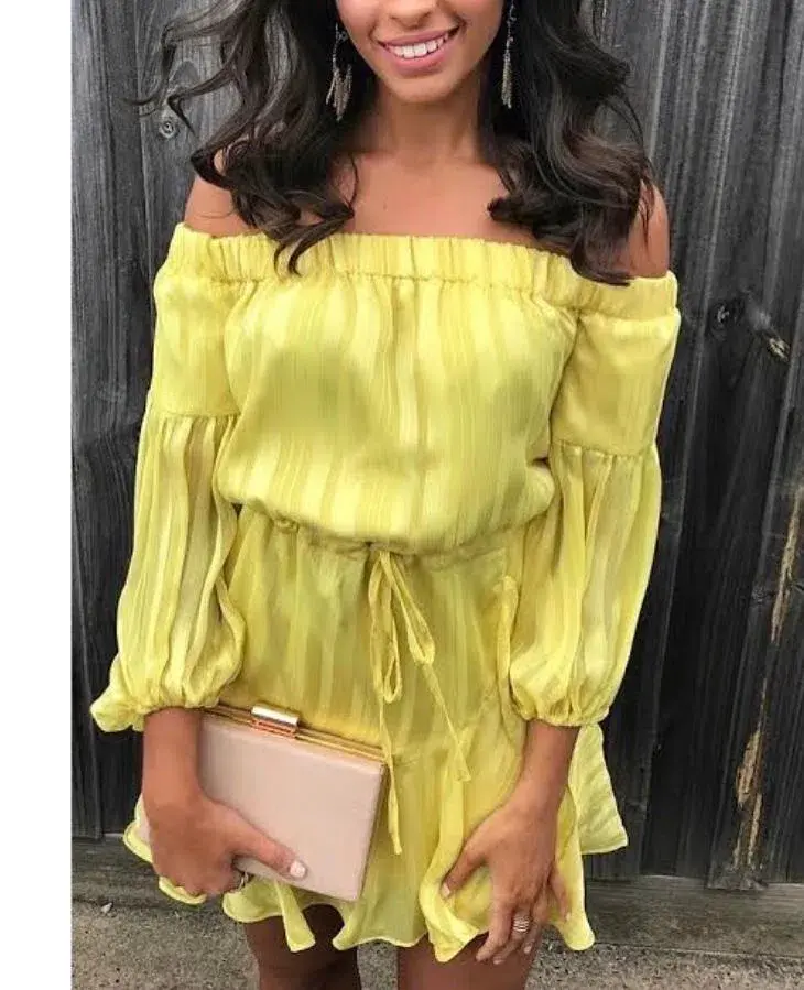 Mossman The Liar Liar Mini Dress in Yellow Size 10 - Image 3