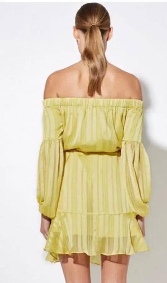 Mossman The Liar Liar Mini Dress in Yellow Size 10 - Image 5