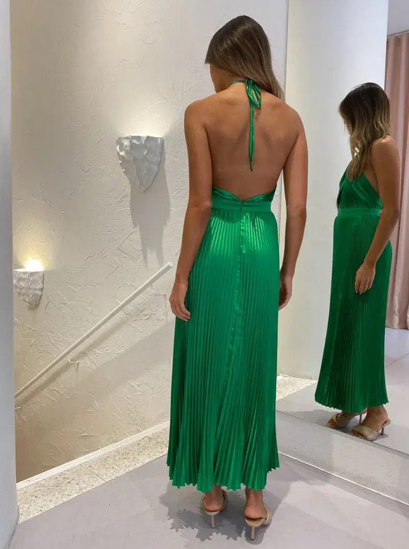 L'Idee Reveil Gown In Bright Green Size AU 8 - Image 2