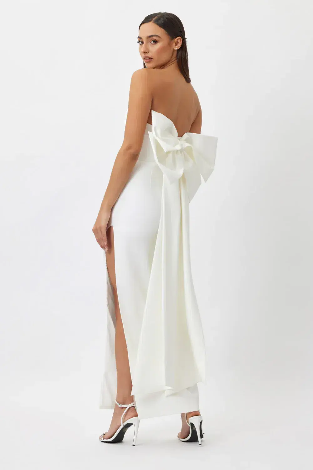 Bianca & Bridgett Willow Midi Dress in White Size AU 12 - Image 2
