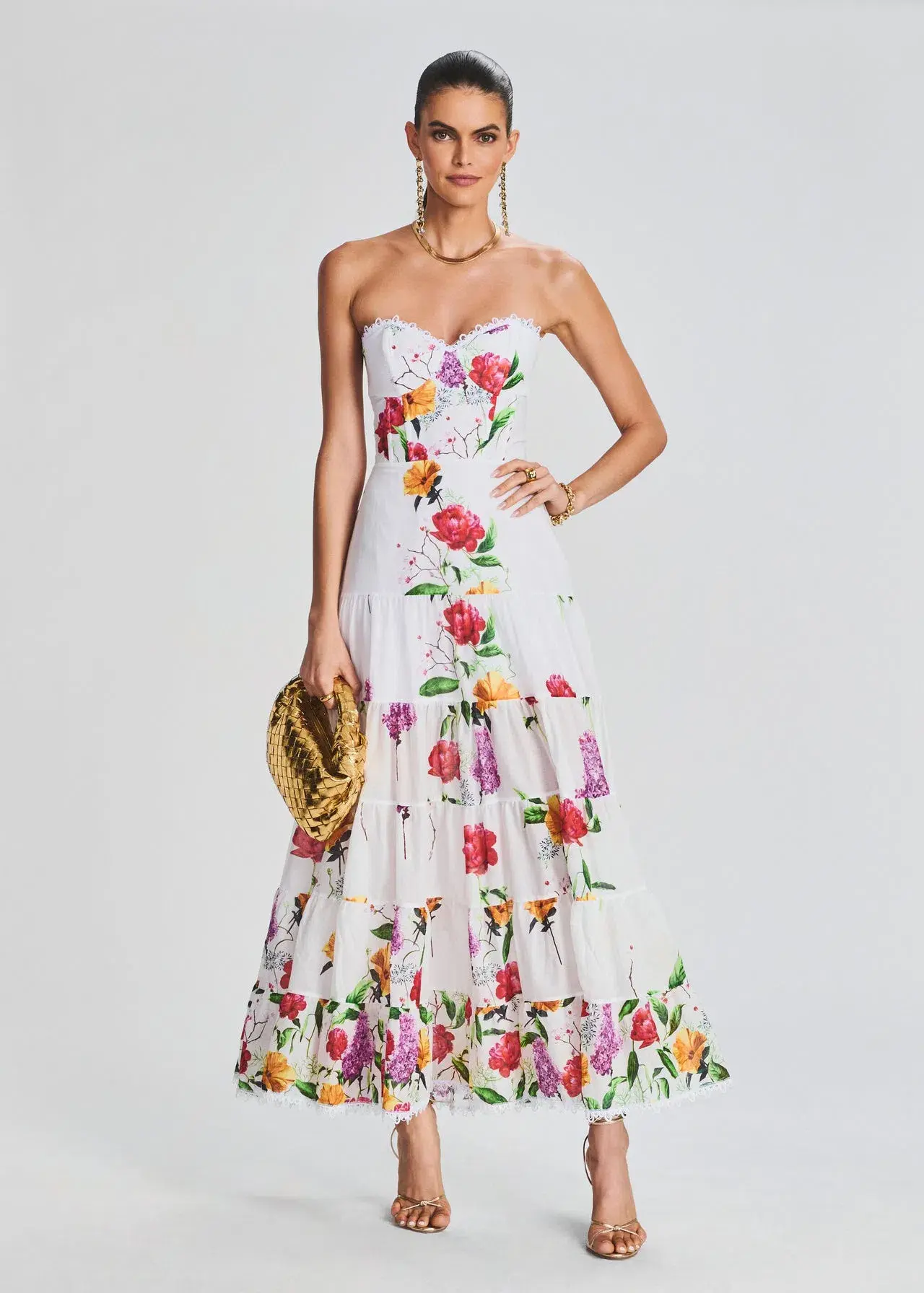 Charo Ruiz Ibiza Danny Long Dress Floral Size M / AU 10 - Image 5