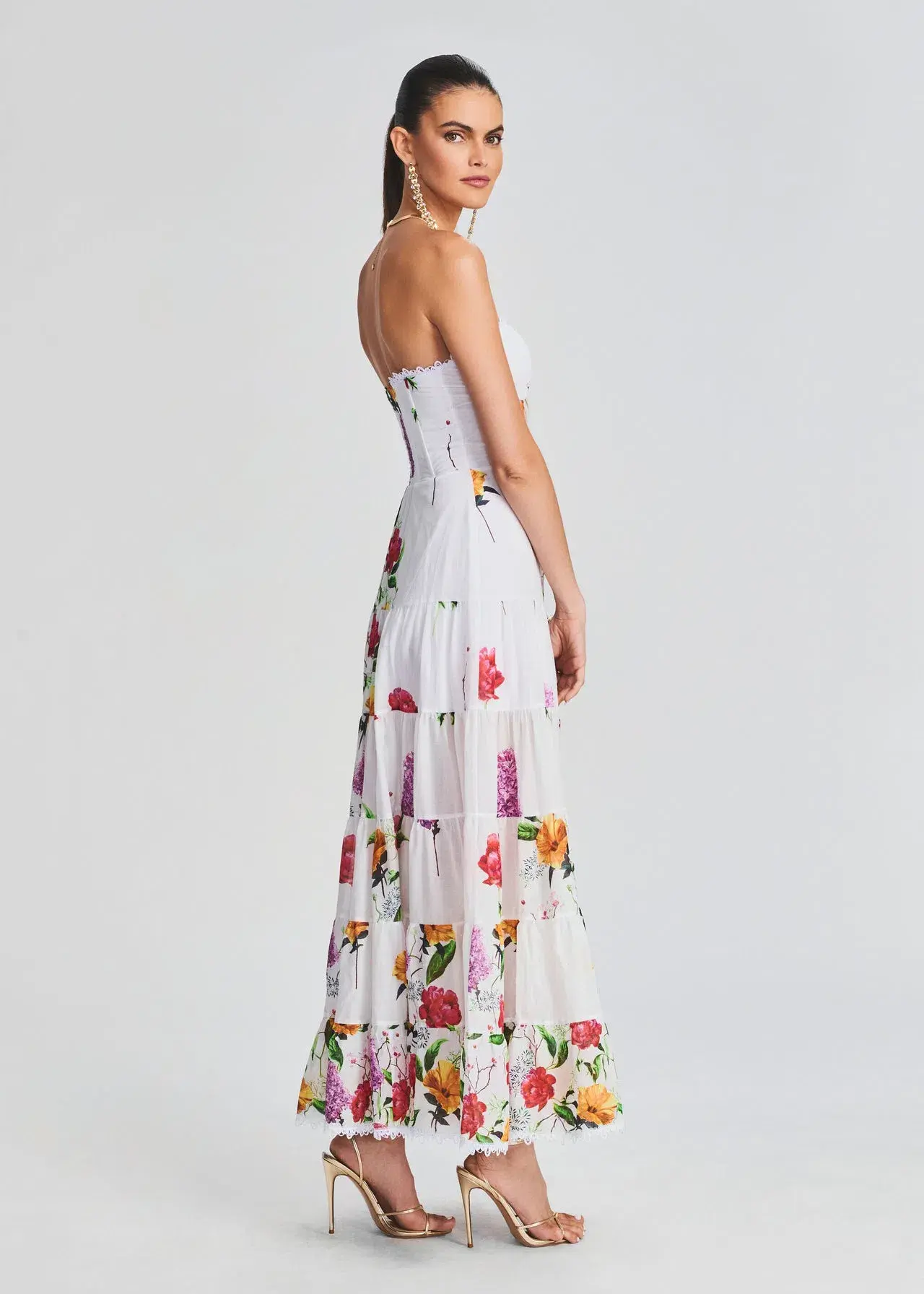 Charo Ruiz Ibiza Danny Long Dress Floral Size M / AU 10 - Image 3
