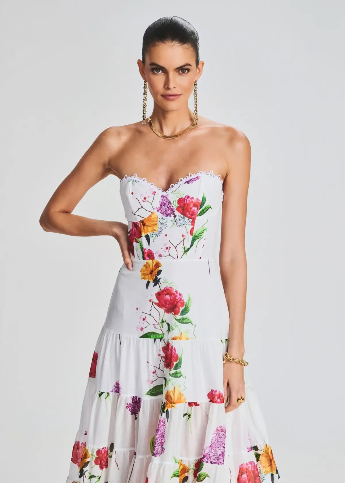 Charo Ruiz Ibiza Danny Long Dress Floral Size M / AU 10 - Image 4
