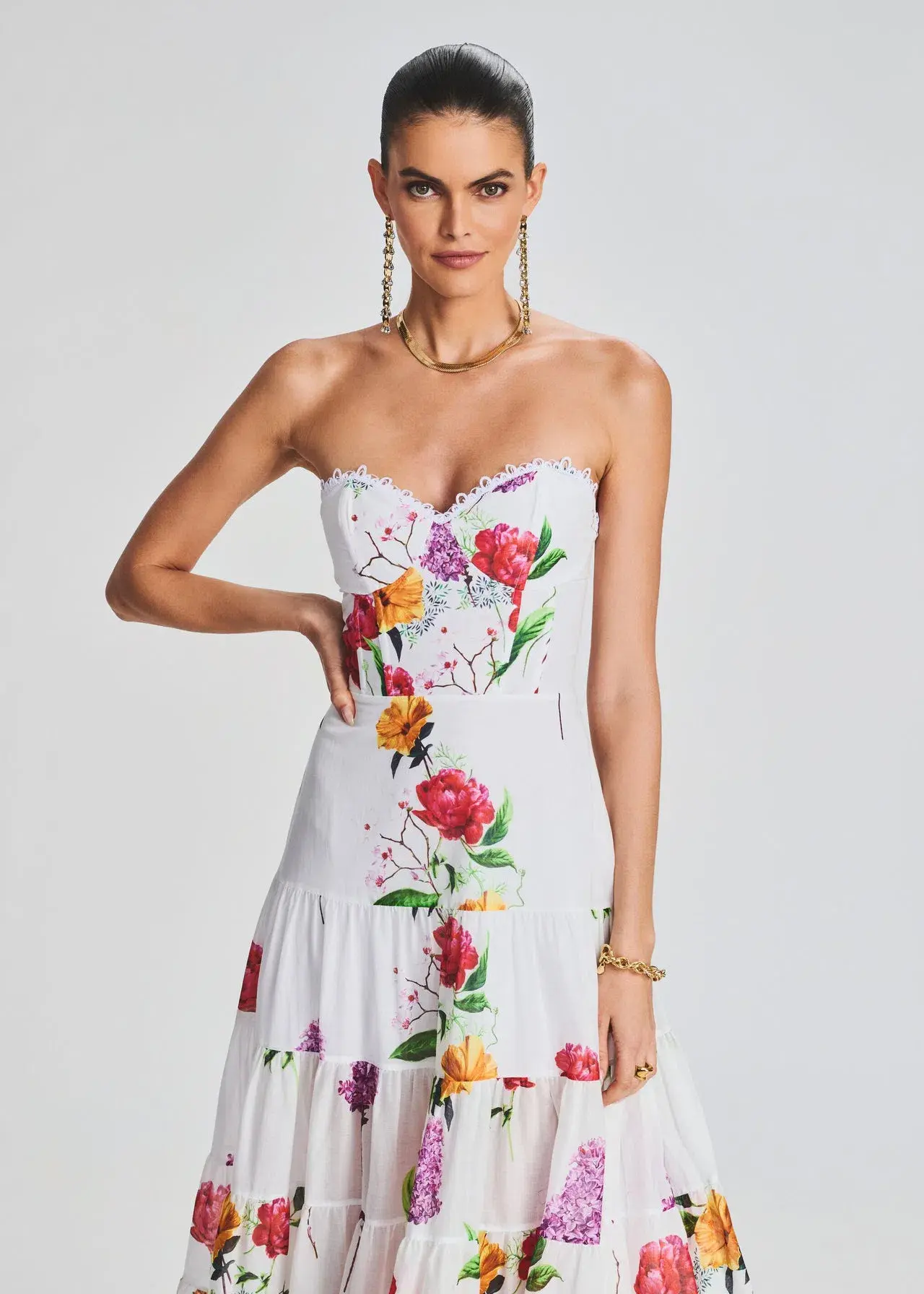 Charo Ruiz Ibiza Danny Long Dress Floral Size M / AU 10 - Image 4