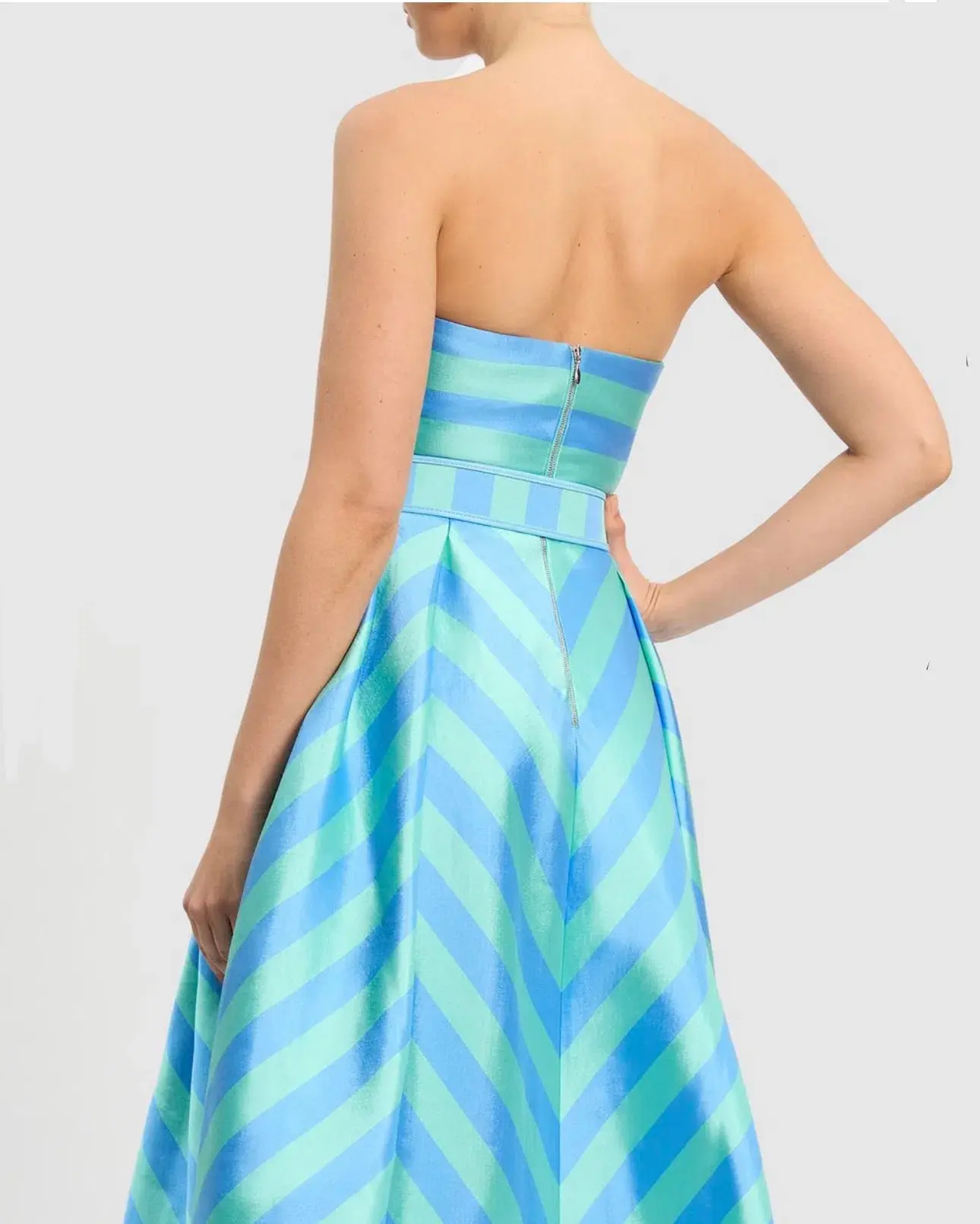 Rebecca Vallance Seychelles Midi Dress Blue Size AU 10 - Image 4