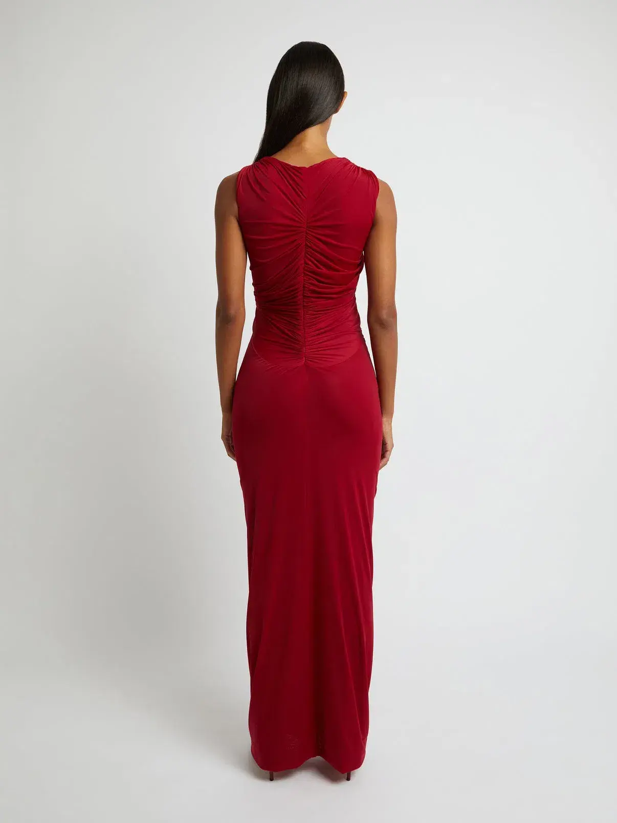 Christopher Esber Venus Tank Dress in Cherry Red | Size 8 - Image 3