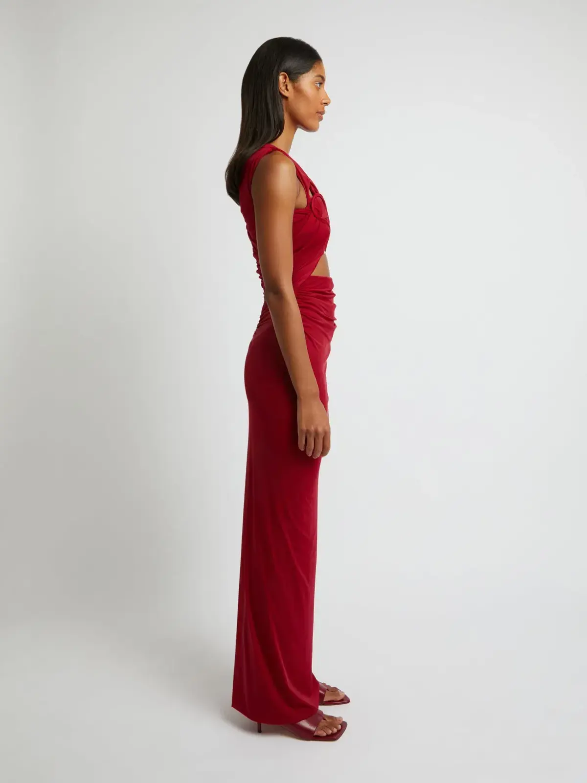 Christopher Esber Venus Tank Dress in Cherry Red | Size 8 - Image 4