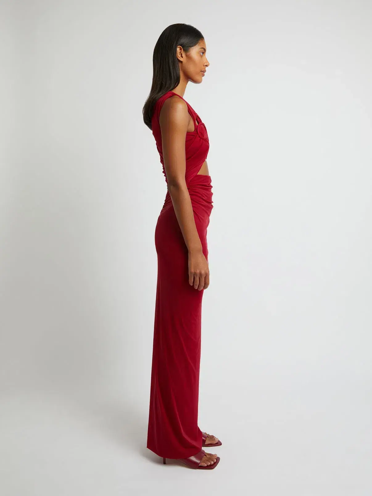 Christopher Esber Venus Tank Dress in Cherry Red | Size 8 - Image 4