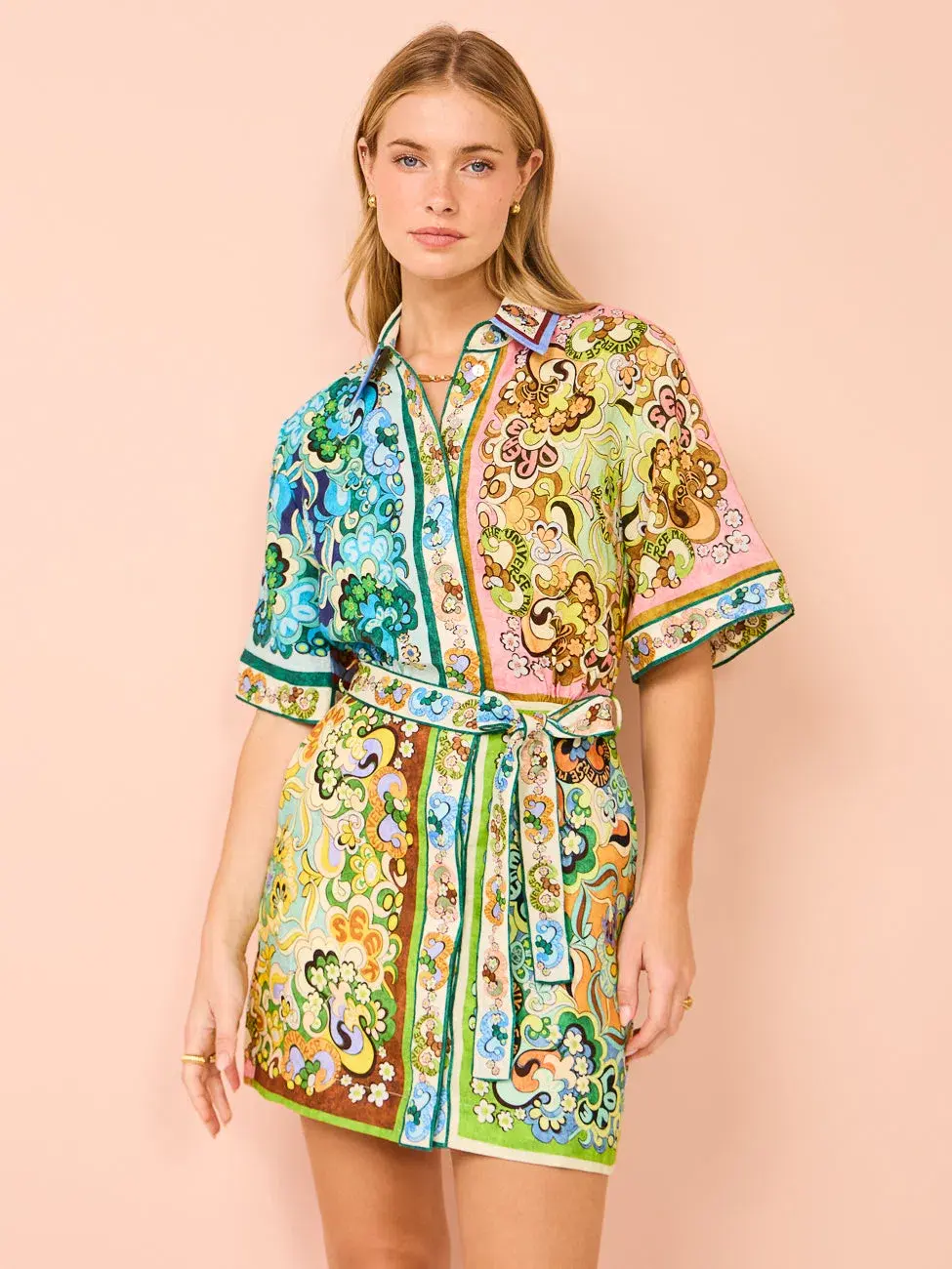 Alemais Dreamer Mini Dress Multi Size 8 - Image 1