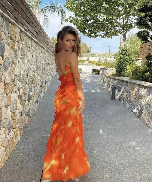 Rat & Boa Rio Maxi Dress Orange Size S / AU 8 - Image 2