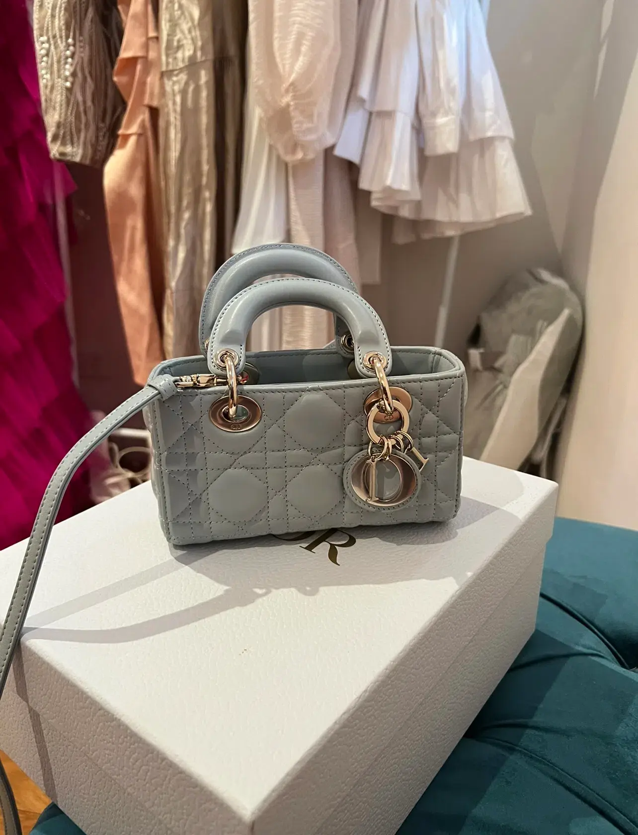 Dior Lady D-joy Micro Bag blue  - Image 3