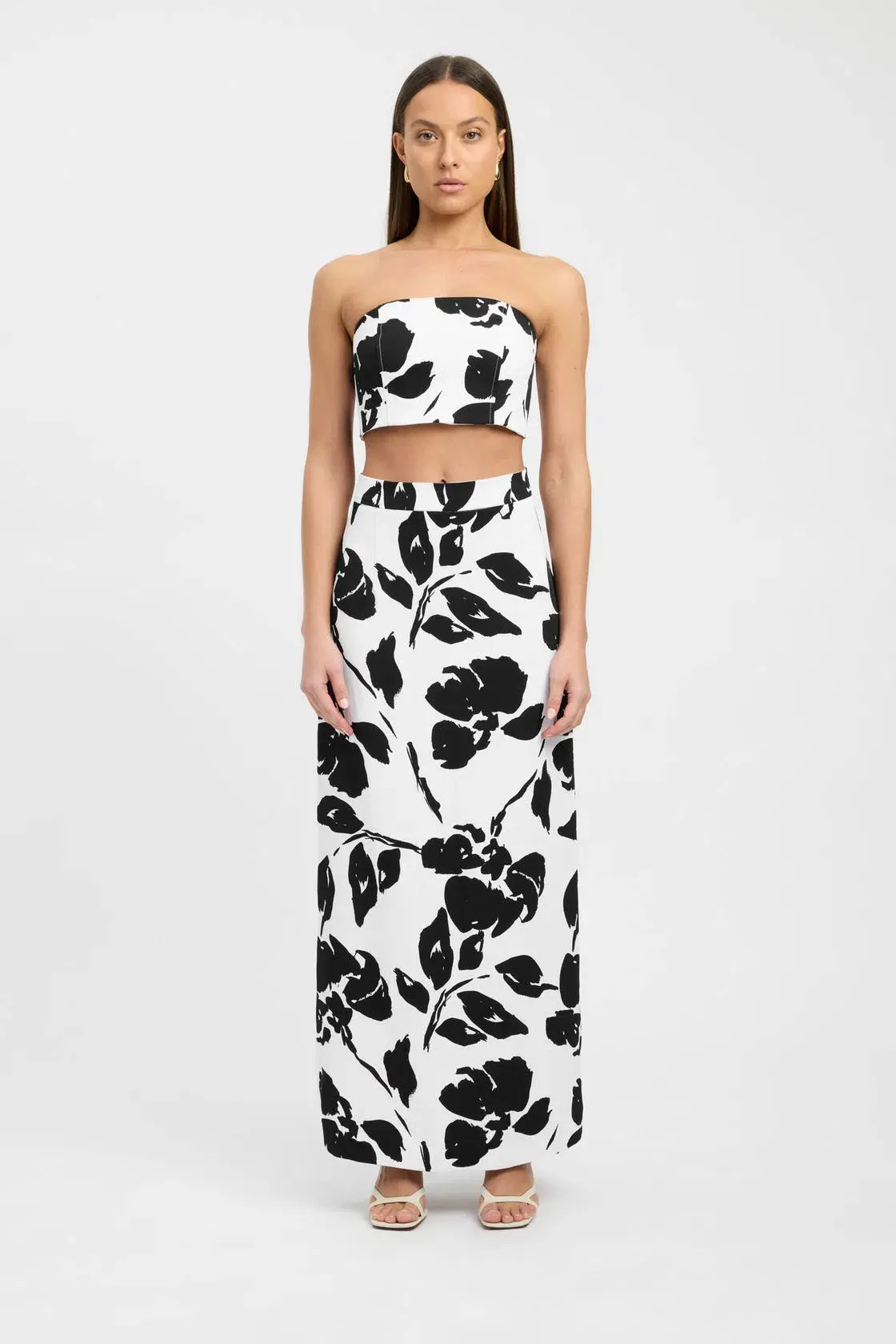 Kookai Luna Set White Floral Size 10 - Image 1