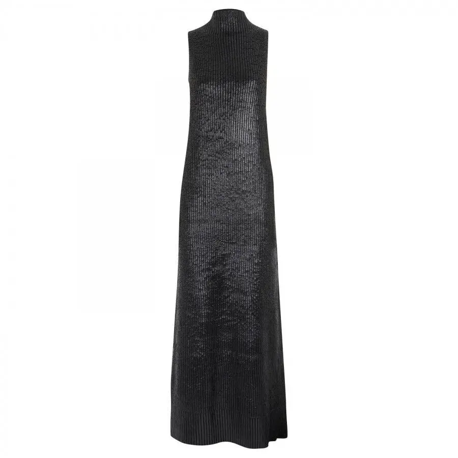 Sass & Bide Wintergate Pop Rocks Maxi Dress Black Size 8 - Image 4
