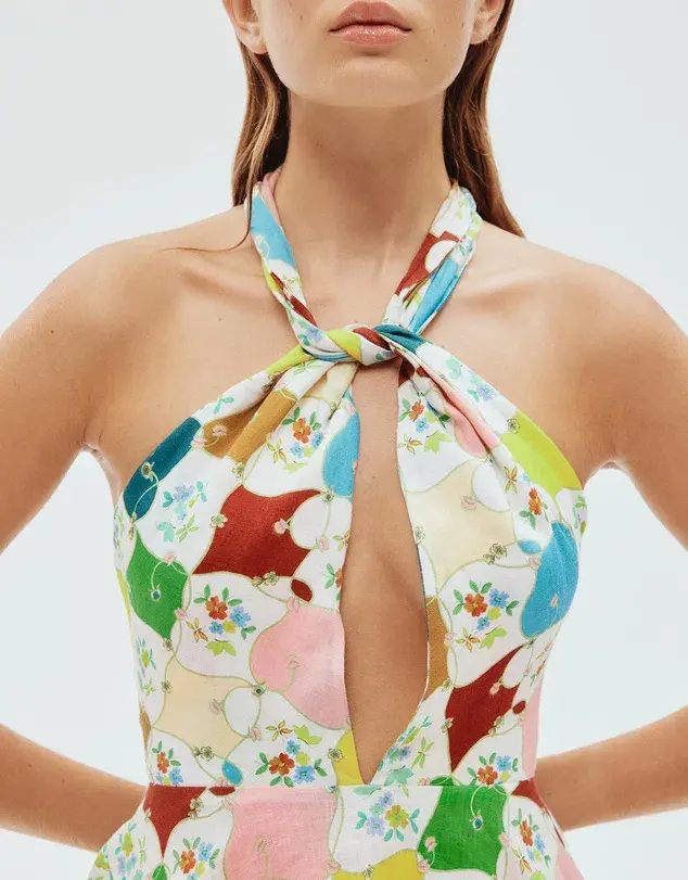 Alemais Everly Mini Dress Multi Size 6 - Image 4