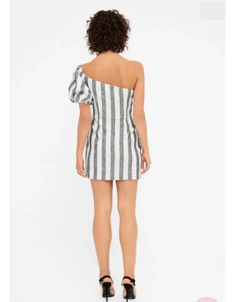 Sheike Ace of Spades Stripe Dress Print Size 6 - Image 2