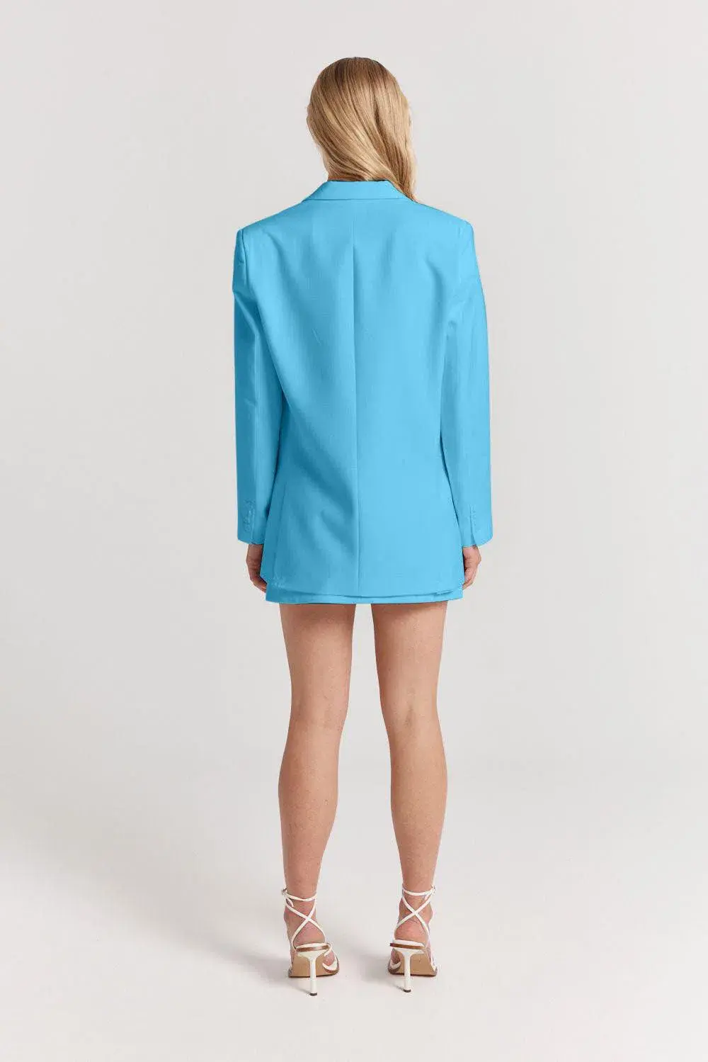 Henne Normie Blazer Jacket, Delfina Mini Skirt & Caterina Top 3 Piece Set Set Blue Size 8 - Image 5