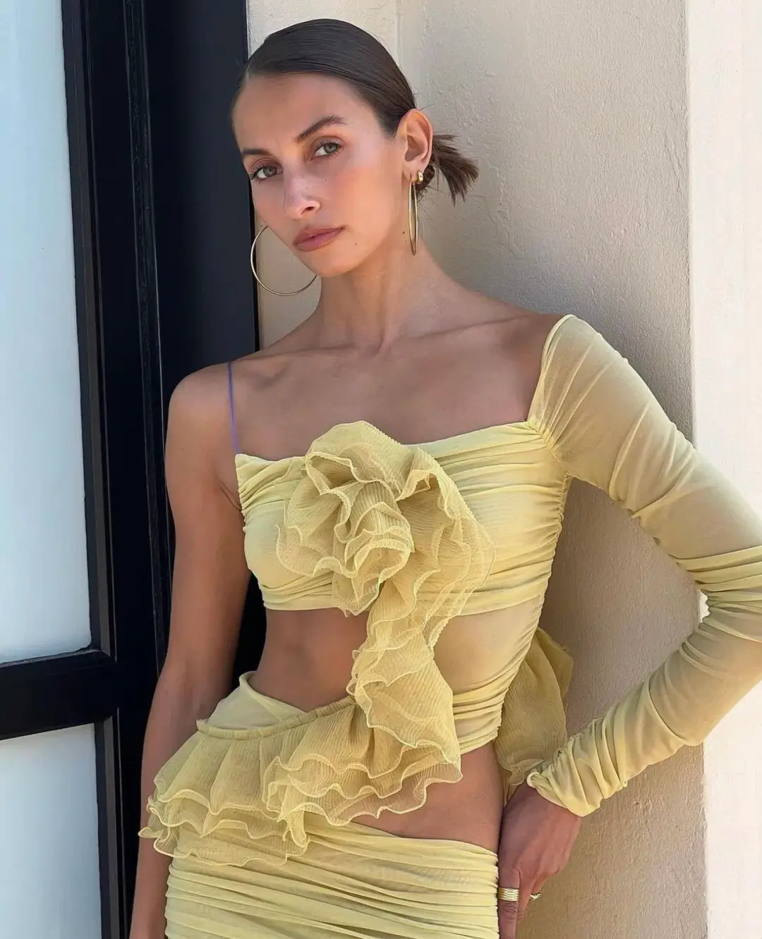 BEC & BRIDGE SPIRAL CRUSH ASYM MAXI | CITRUS - SIZE 10 for rent on The Volte - main image