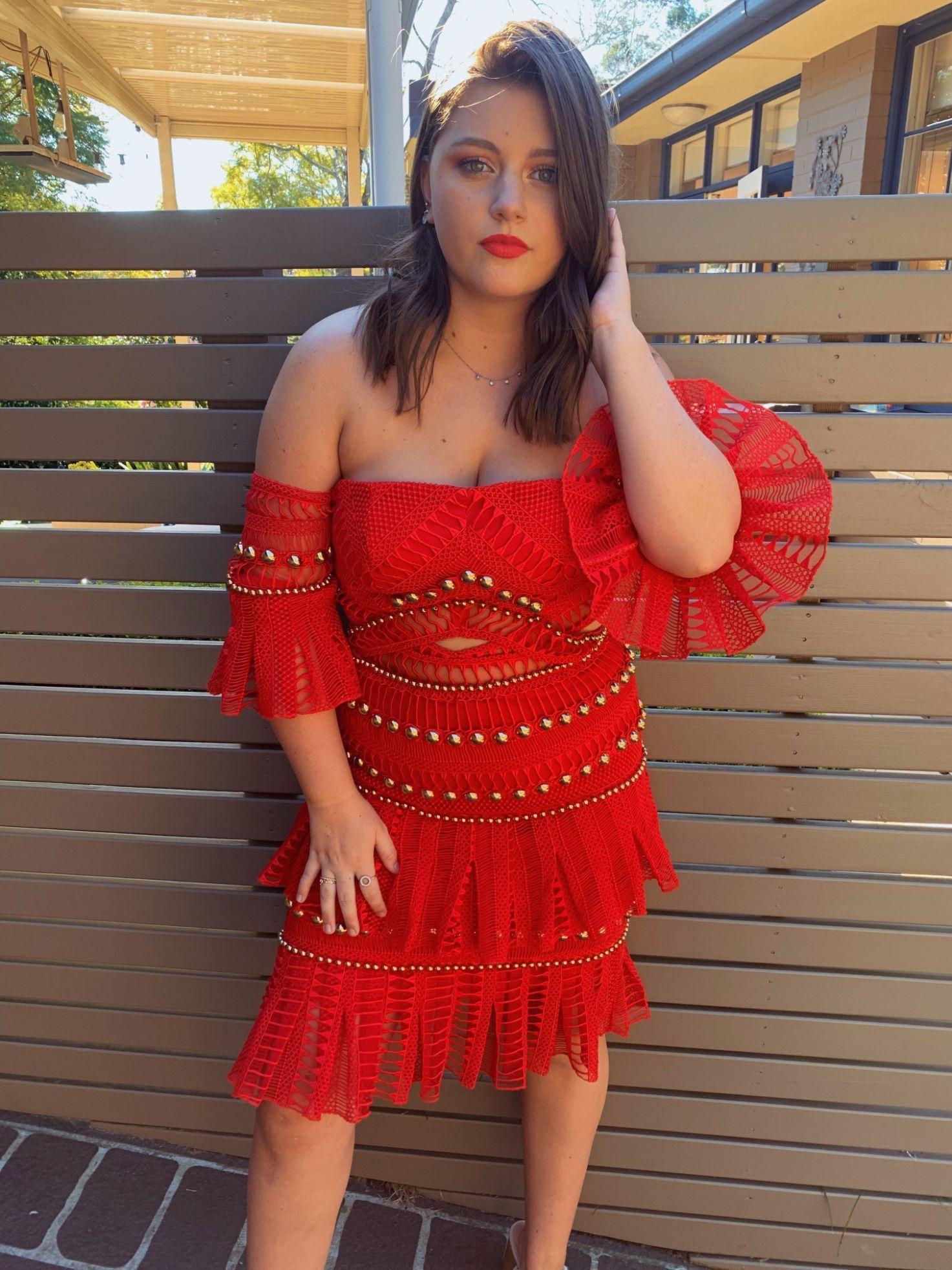 Thurley Heaven Red Dress Size 8 - Image 2