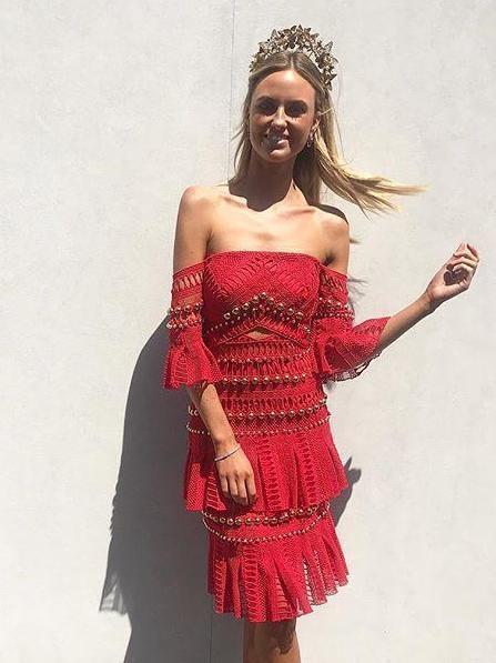 Thurley Heaven Red Dress Size 8 - Image 1