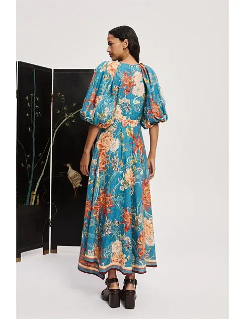 Alemais Fletcher Midi Dress Size 8 for rent on The Volte - main image