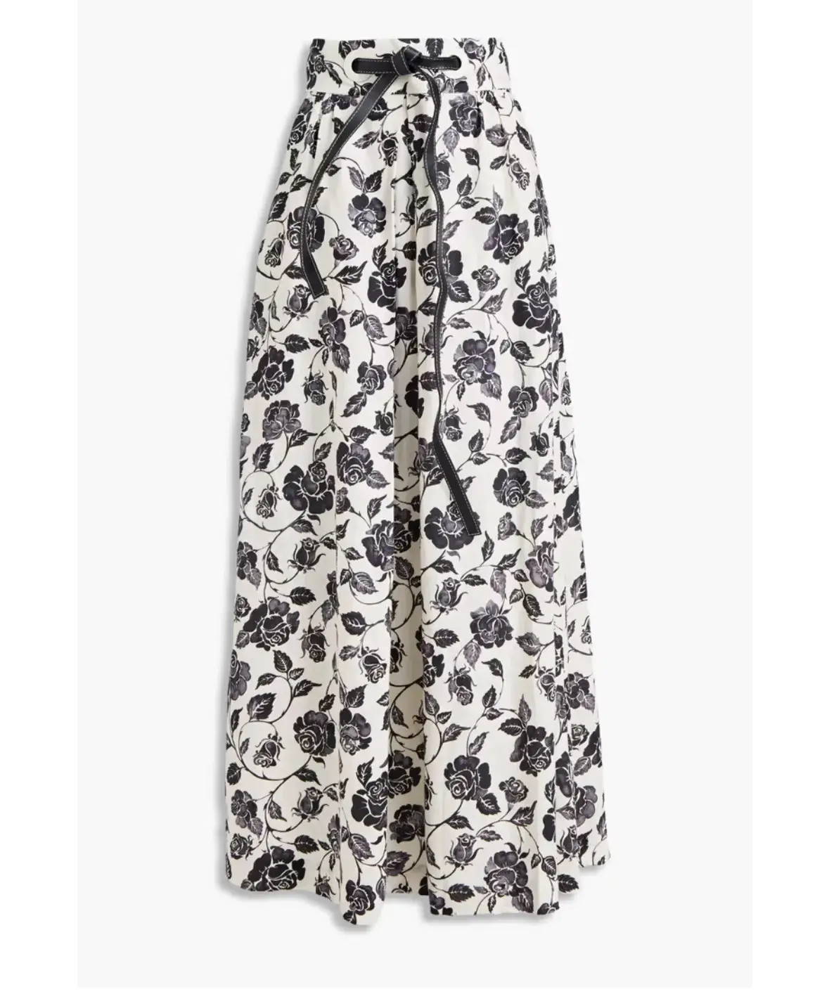 Zimmerman Slub Floral-print Linen-canvas Maxi Skirt Size AU 8   - Image 4