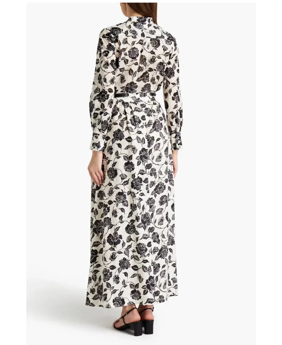 Zimmerman Slub Floral-print Linen-canvas Maxi Skirt Size AU 8   - Image 2