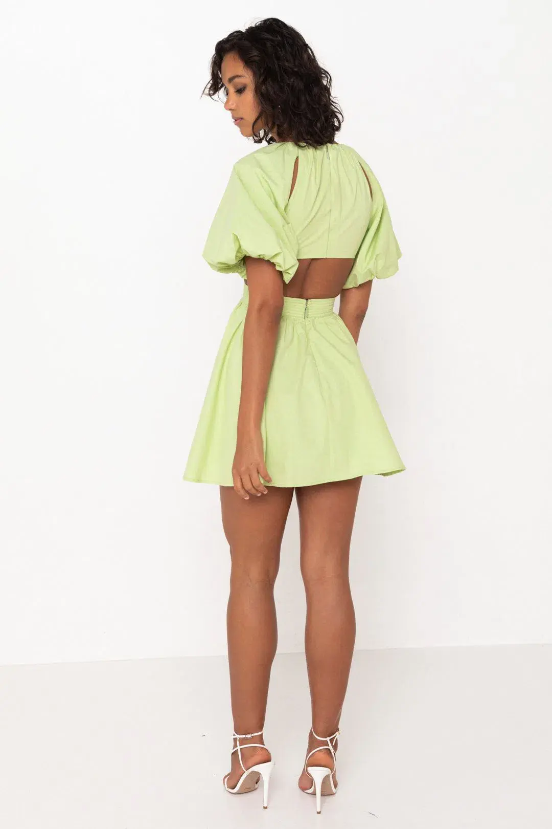 Mossman The Seahaze Mini Dress Green Size 6 for rent on The Volte - main image