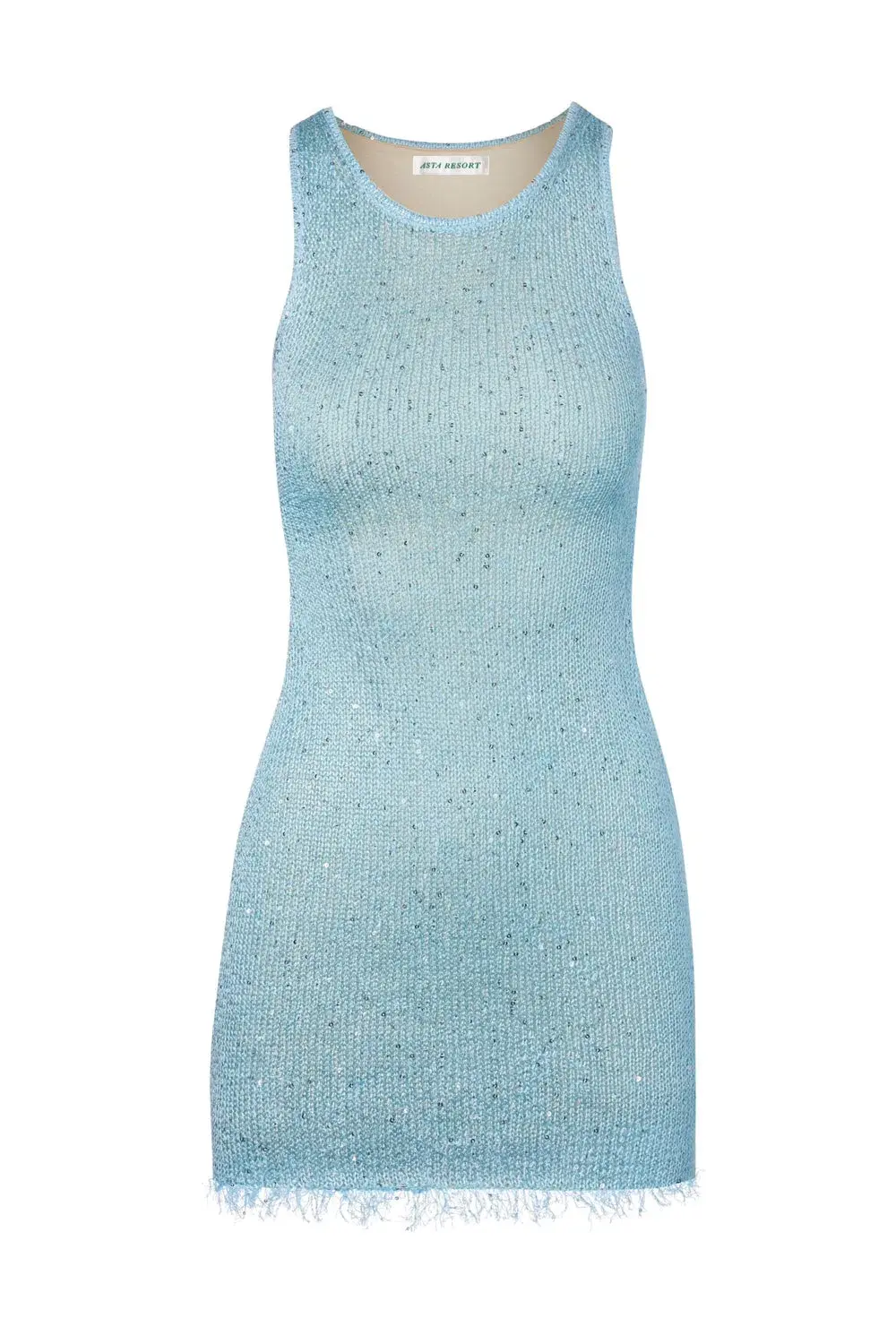 Asta Resort Natalia Mini Dress Baia Blue Sequin Size XS / AU 6 - Image 4