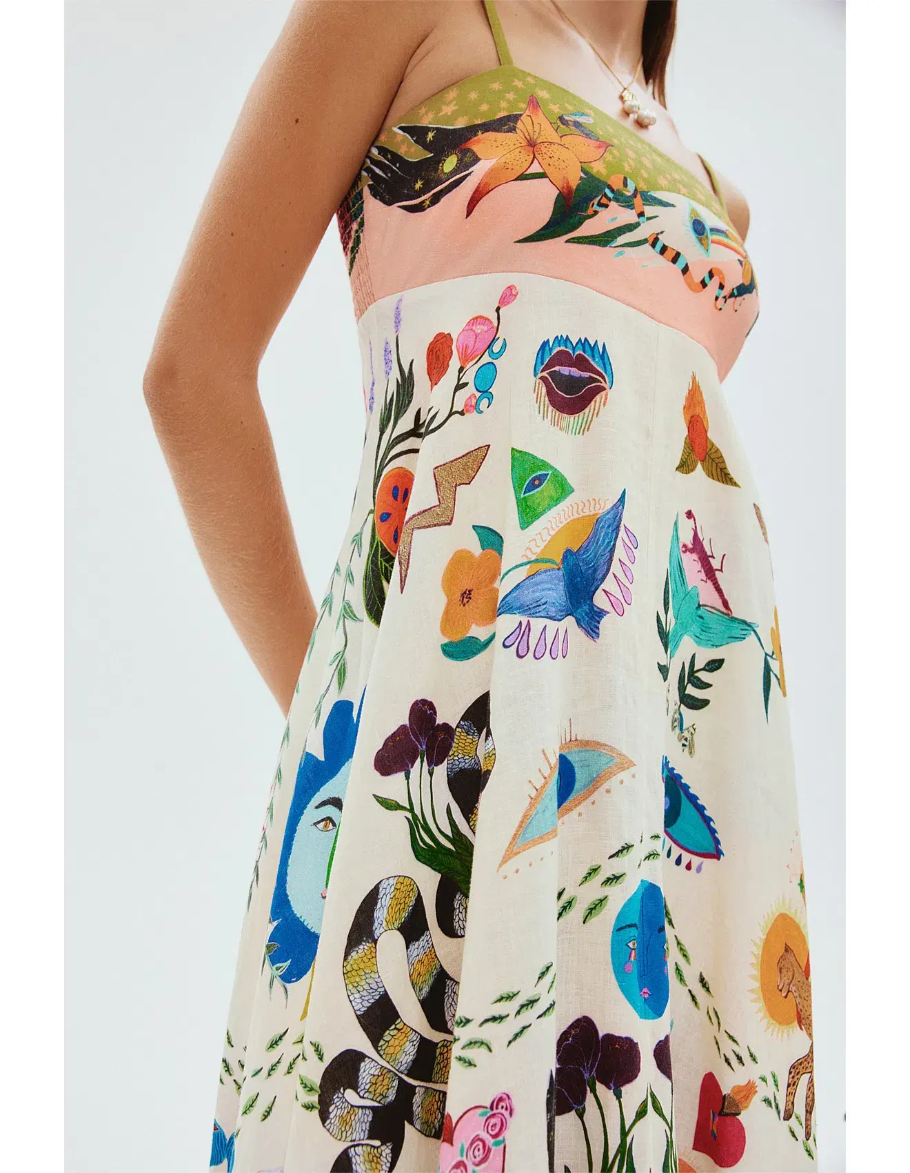 Alemais Evergreen Sundress in Multi Size AU 8 - Image 2
