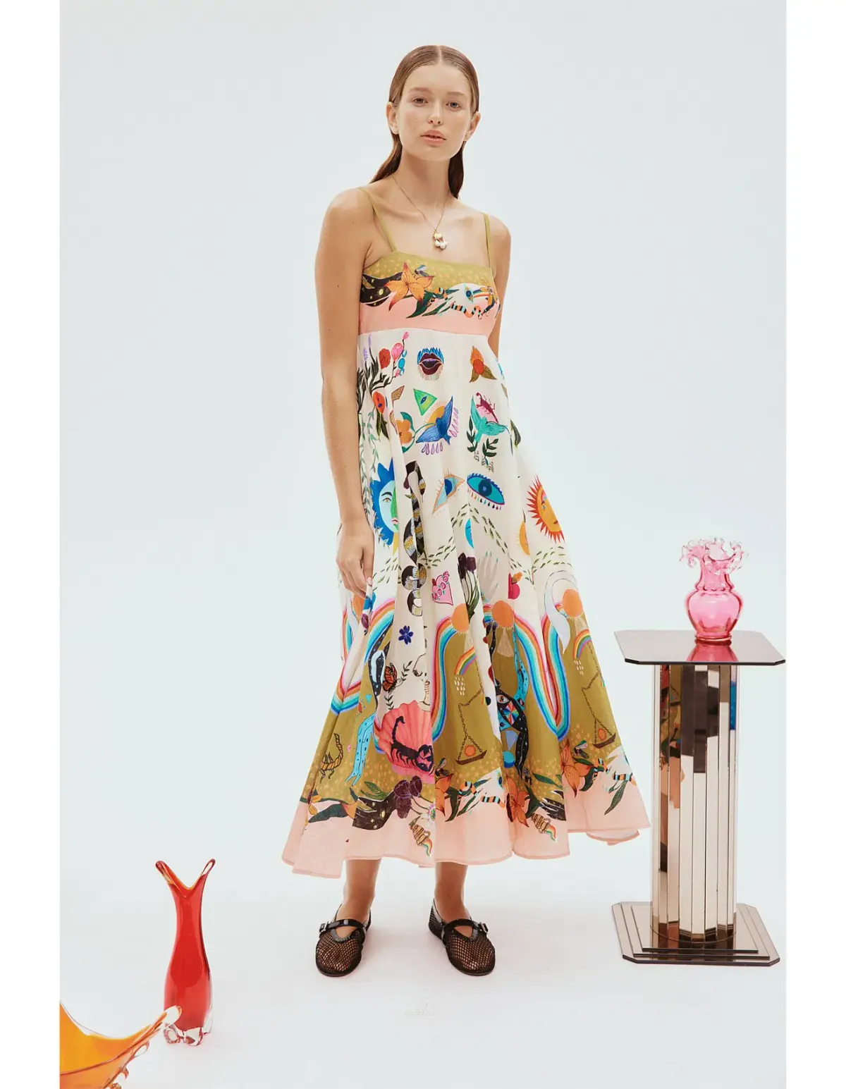 Alemais Evergreen Sundress in Multi Size AU 8 - Image 1