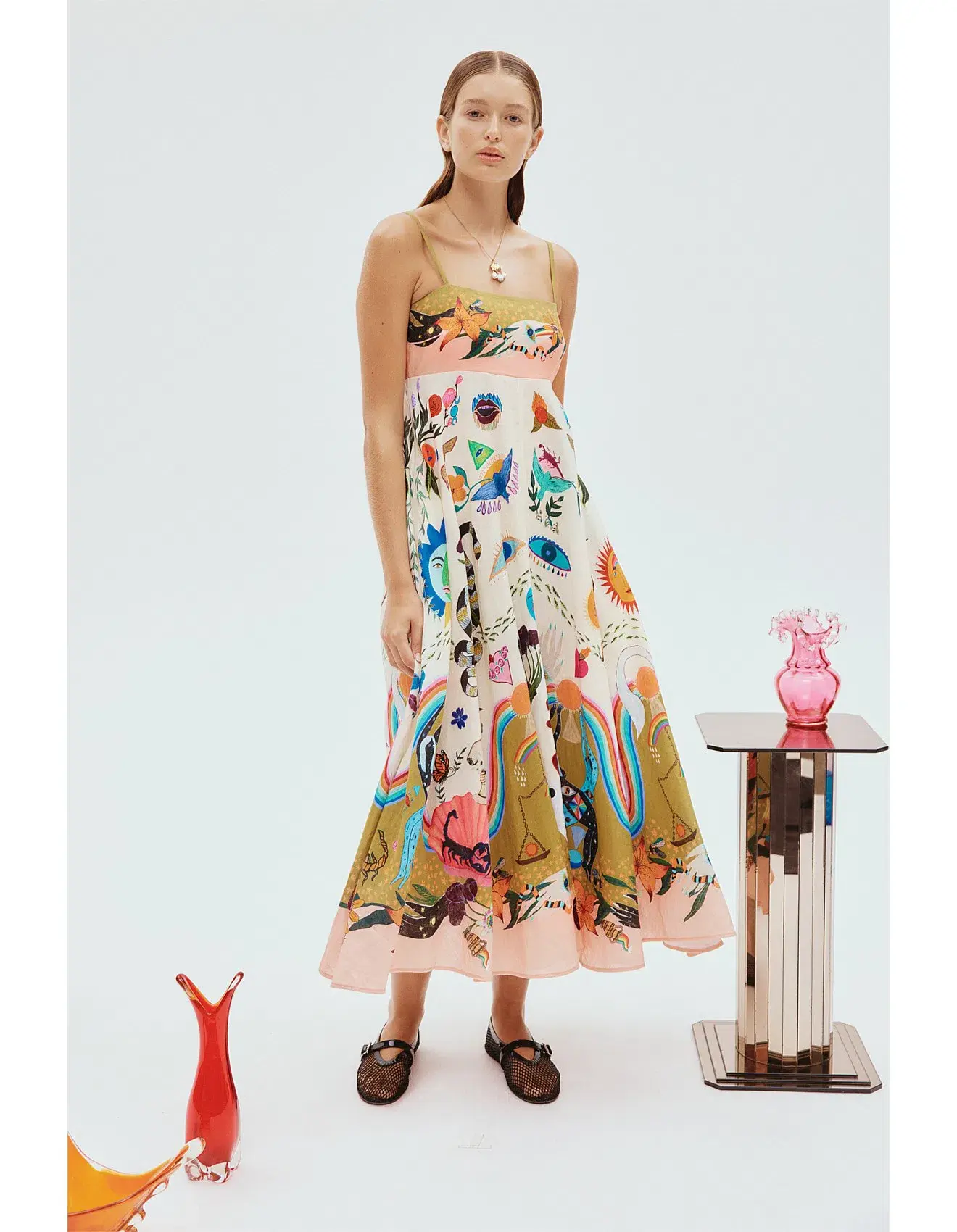 Alemais Evergreen Sundress in Multi Size AU 8 - Image 1