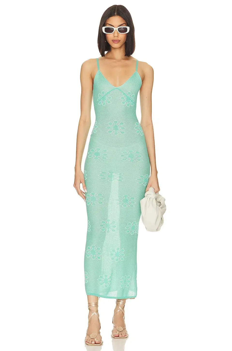 Asta Resort Delilah Dress in Aquamarine Size S/Au 8 for rent on The Volte - main image