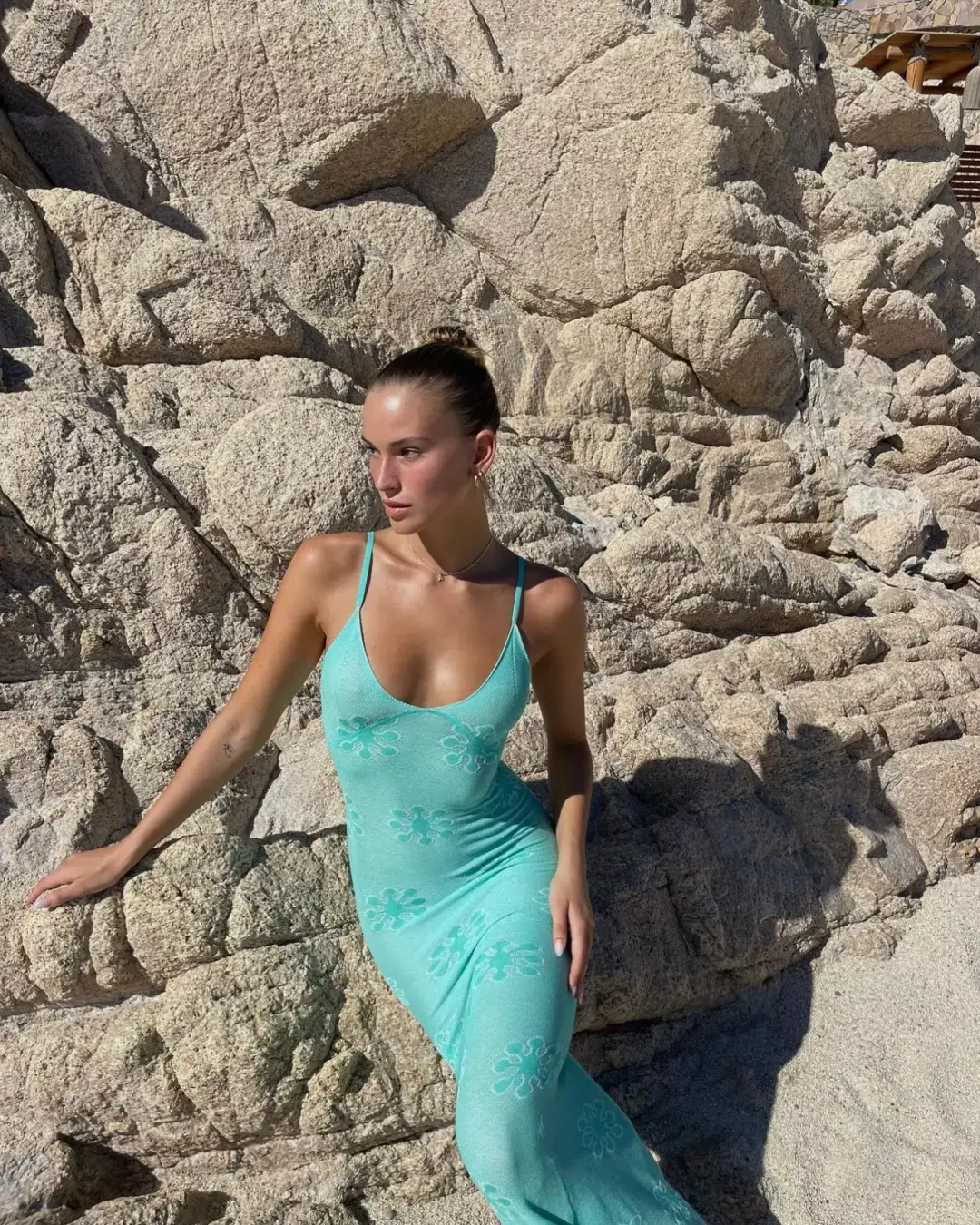 Asta Resort Delilah Dress in Aquamarine Size S/Au 8 for rent on The Volte - main image