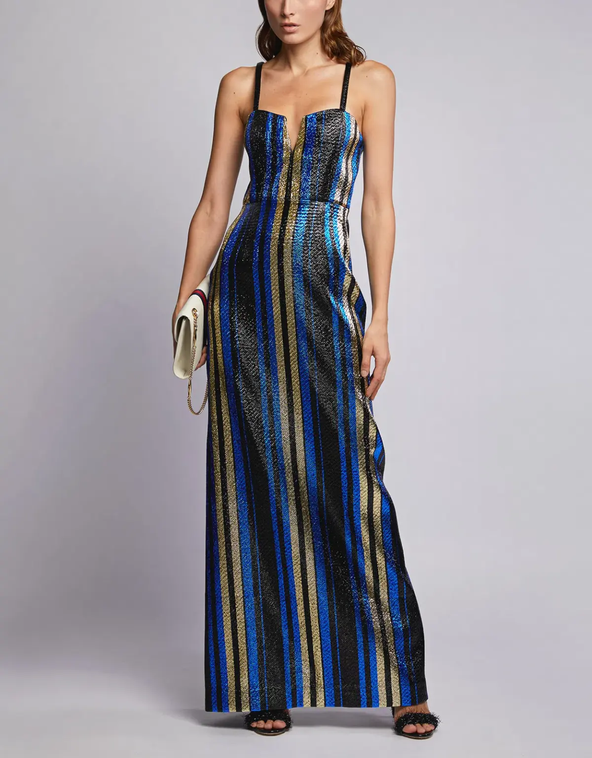 Alice McCall One World Striped Maxi Dress Multi Size 8 - Image 1