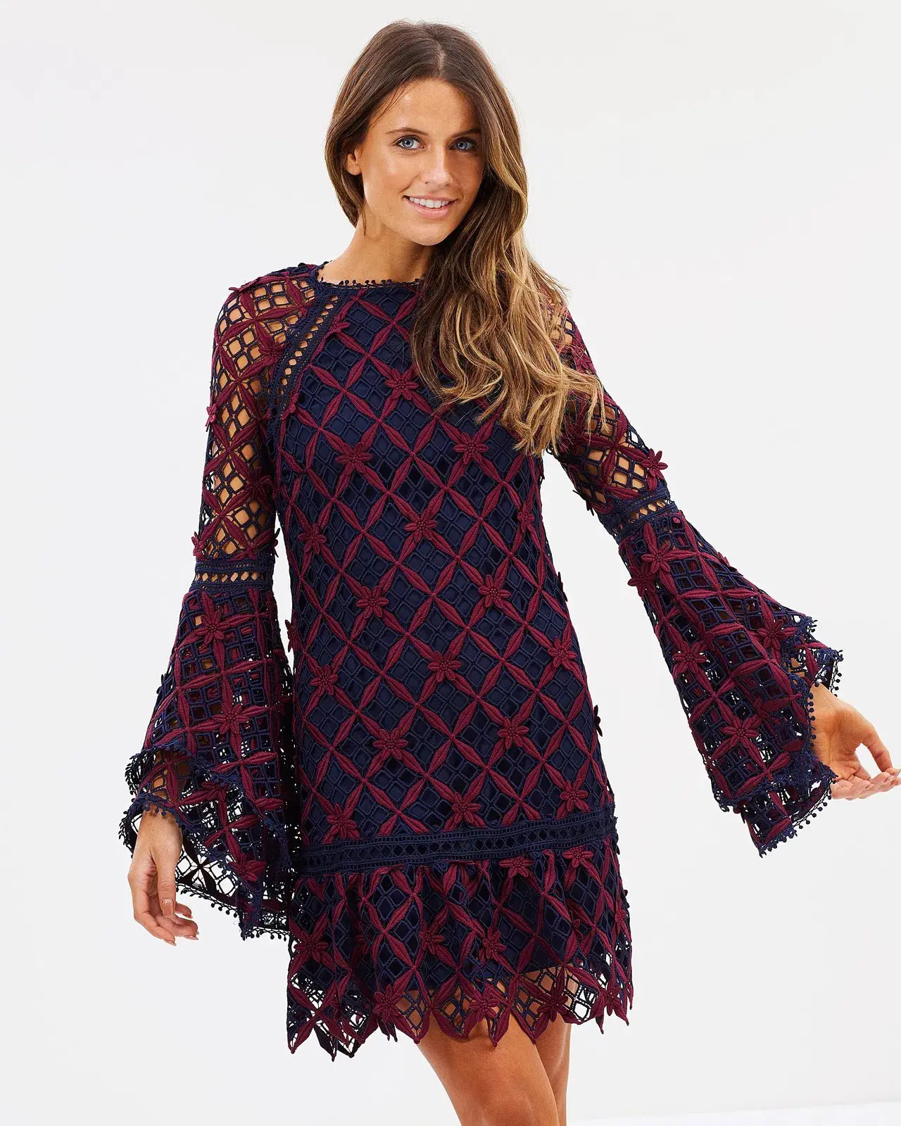 MOS The Label Dusk To Dawn Mini Dress Multi Size 8 - Image 2