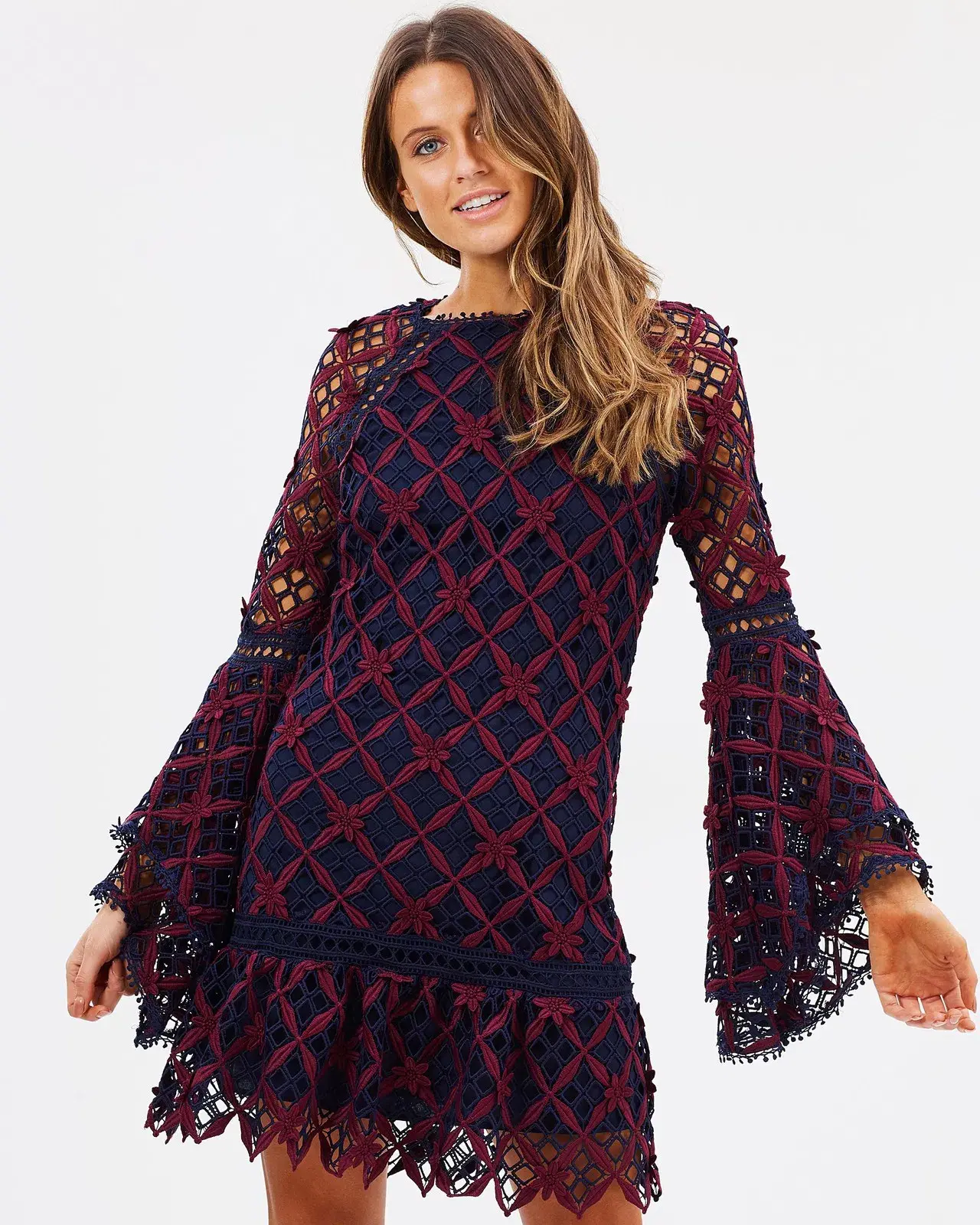 MOS The Label Dusk To Dawn Mini Dress Multi Size 8 - Image 3